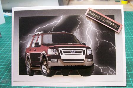 Ford 4x4 Quick Card with Tags by Jayne Taplin