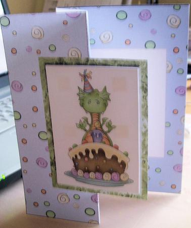 Baby Dragon Birthday Card by Jayne Taplin