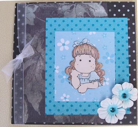 Turquoise Polka Dots on Canvas Backing Paper by Jayne Taplin