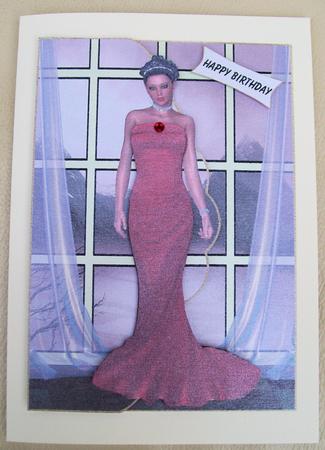 Young Woman in Red by Jayne Taplin