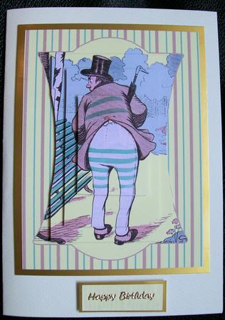 Go Faster Stripes - Mans Card by Jayne Taplin