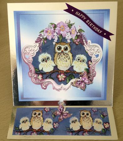 3 Owls Background Sheet by Jayne Taplin