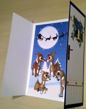 Cute Little Deers in the Snow Gatefold by Jayne Taplin