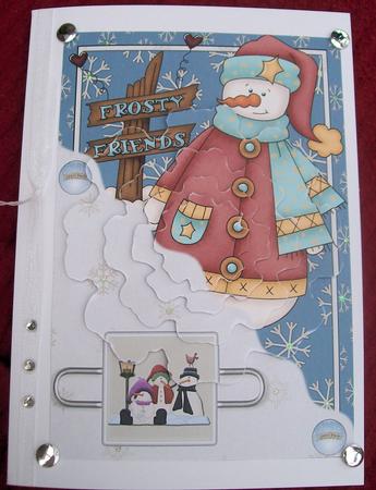 Frosty Friends Snowman Snowflake Pyramid by Jayne Taplin