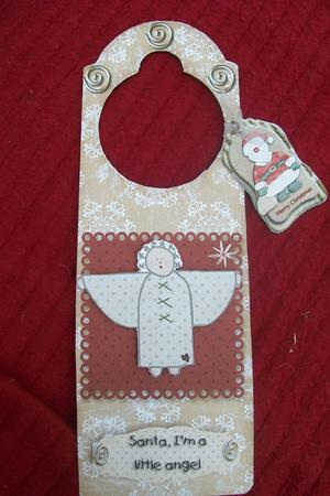 I'm a Little Angel Christmas Door Hanger by Jayne Taplin