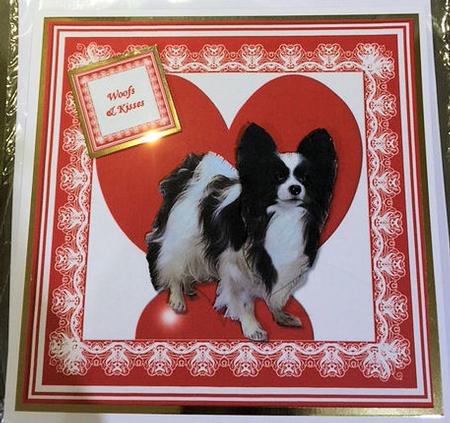 Papillon 8x8 Heart 3D Decoupage by Jayne Taplin