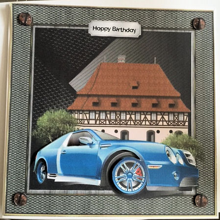 Park the Car Card Topper by Jayne Taplin