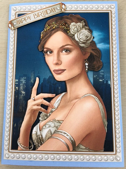Art Deco Lady Athena Cream by Jayne Taplin