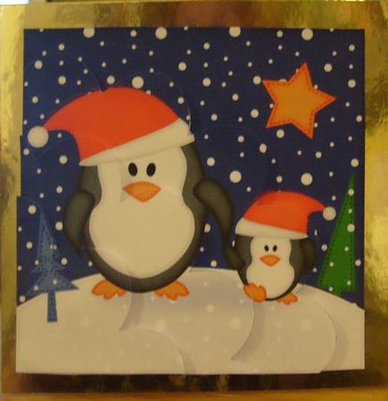 Penguin Felties Shell Edged Corner Side Stacker by Jayne Westlake
