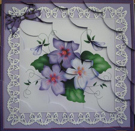 8 x 8 Pretty Viola Kit with Scalloped Corners by Jayne Westlake
