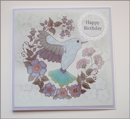 Humming Bird in Florals Toppers 4 by Jayne Amoah