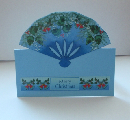 Christmas Fan Card front by Jayne Amoah
