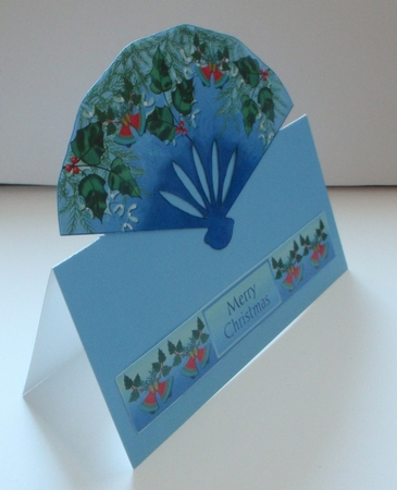 Christmas Fan Card front by Jayne Amoah