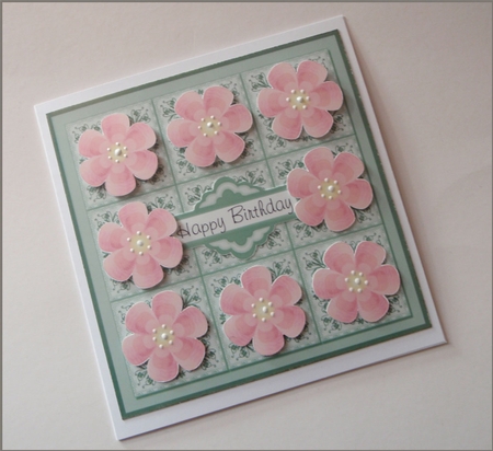 9Tiled floral panel with flower by Jayne Amoah