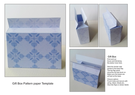 Purple 2 Floral pattern Gift box by Jayne Amoah