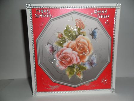 Glowing Roses Shaped Pyramid Topper by Jean Deery