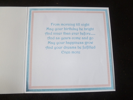 BIRTHDAY GIRL 7.5 Decoupage & Insert Card Kit by Jean Harrison