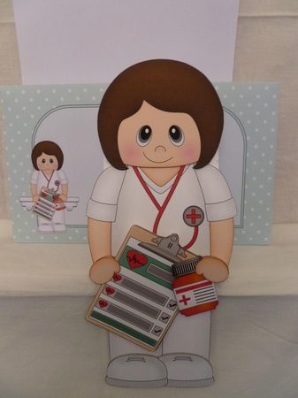 NHS Super Hero - 3D On the Shelf Card Kit by Jean Harrison
