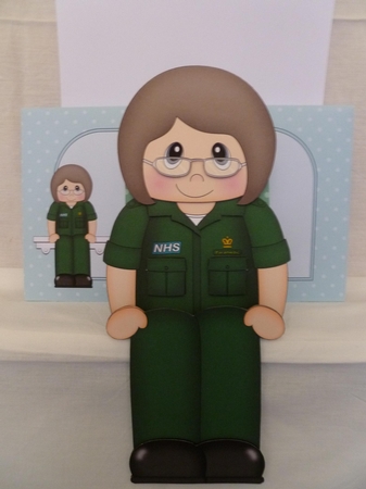 NHS Super Hero - 3D On the Shelf Card Kit by Jean Harrison