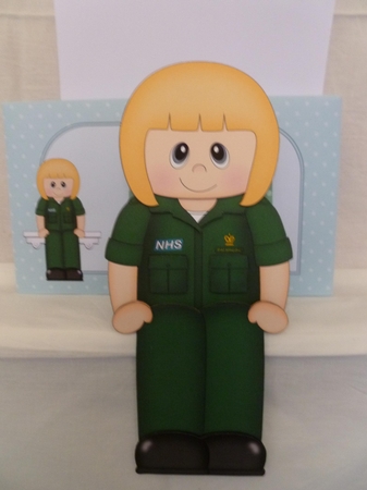 NHS Super Hero - 3D On the Shelf Card Kit by Jean Harrison