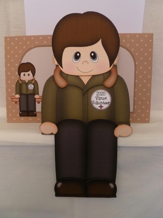2020 Virus Volunteer - 3D On the Shelf Card Kit by Jean Harrison