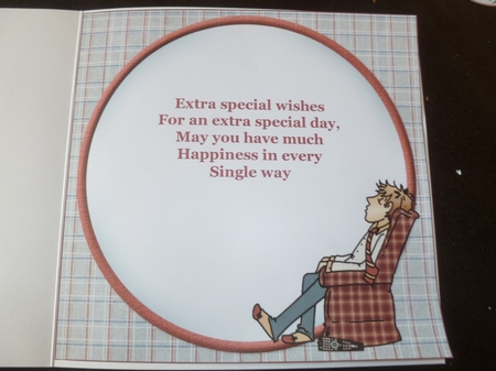 8x8 recline, TV, remote birthday/fathers day mini kit by Jean Harrison