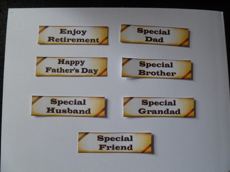 Male Card All Occasions Mini Kit by Jean Harrison