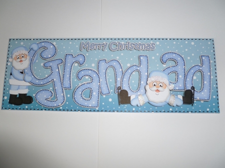 Xmas Grandad Matching Large Dl Insert by Jean Harrison