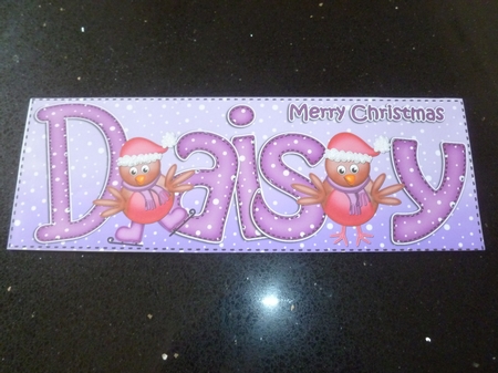 Xmas Daisy Matching Large Dl Insert by Jean Harrison