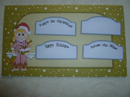 3D on the Shelf Card Kit - Little Christmas Pyjama Girl by Jean Harrison