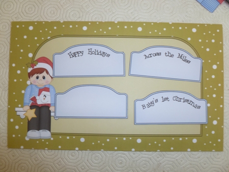 3D on the Shelf Card Kit - Little Christmas Jumper Boy by Jean Harrison