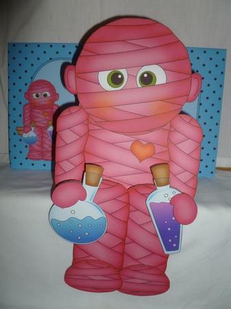 3D on the Shelf Card Kit - Little Halloween Mummy Zelda by Jean Harrison