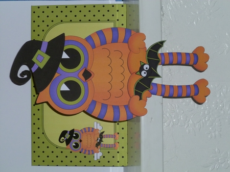 3D on the Shelf Card Kit - Little Halloween Owl Owlvera by Jean Harrison