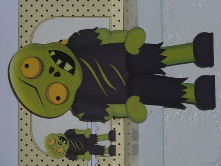 3D on the Shelf Card Kit - Little Halloween Zombie Decay by Jean Harrison