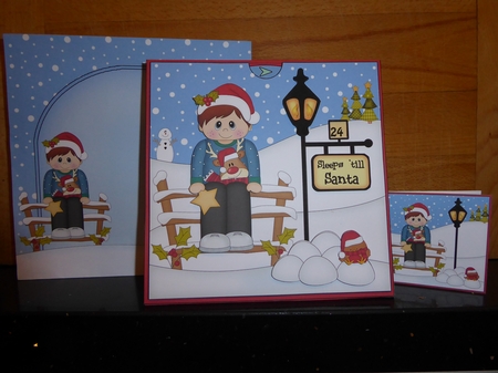 3D Christmas Jumper Boy Sleeps Till Santa Countdown Card by Jean Harrison
