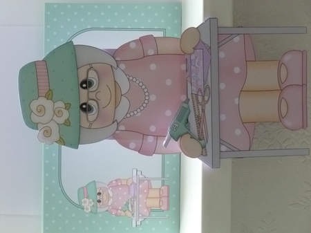 3D on the Shelf Card Kit - Gossip Galz - Crafting Carla by Jean Harrison