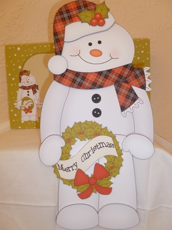 3D on the Shelf Card Kit - Little Christmas Snowman Mack by Jean Harrison