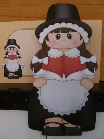 3D on the Shelf Card Kit - Little Welsh Girl Caryl by Jean Harrison