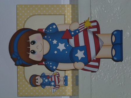 3D On the Shelf Card Kit - Patriotic Stars & Stripes Addison is Celebrating 4th July by Jean Harrison