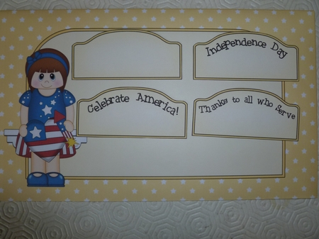 3D On the Shelf Card Kit - Patriotic Stars & Stripes Addison is Celebrating 4th July by Jean Harrison
