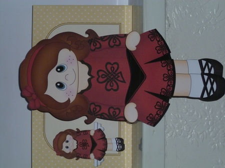 3D On the Shelf Card Kit - Little Irish Dancing Champion Neave is going to the Ceili by Jean Harrison