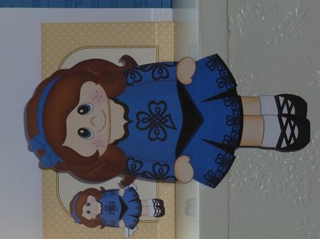 3D On the Shelf Card Kit - Little Irish Dancing Champion Finola is going to the Ceili by Jean Harrison
