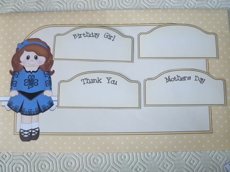 3D On the Shelf Card Kit - Little Irish Dancing Champion Finola is going to the Ceili by Jean Harrison