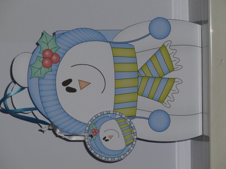 3D Christmas Snowman Rio Gift Bag Mini Kit by Jean Harrison