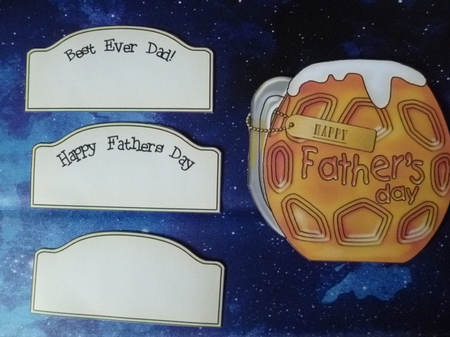 3D On the Shelf Card Kit - Bryson is the Worlds Best Dad by Jean Harrison