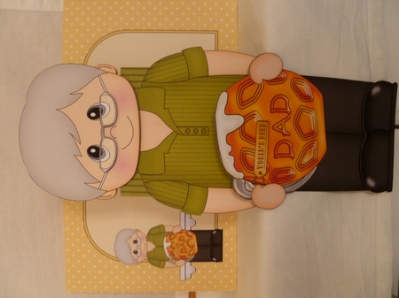 3D On the Shelf Card Kit - Gilbert is the Worlds Best Dad by Jean Harrison