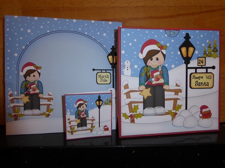 3D Christmas Jumper Girl Sleeps Till Santa Countdown Card by Jean Harrison