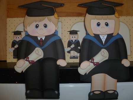 3D On the Shelf Card Kit -  Little Graduate Ariana by Jean Harrison