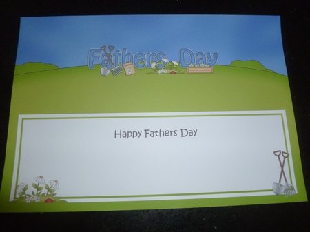 Large DL HAPPY FATHERS DAY insert by Jean Harrison