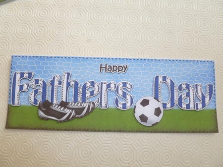 Large DL HAPPY FATHERS DAY 3D decoupage by Jean Harrison